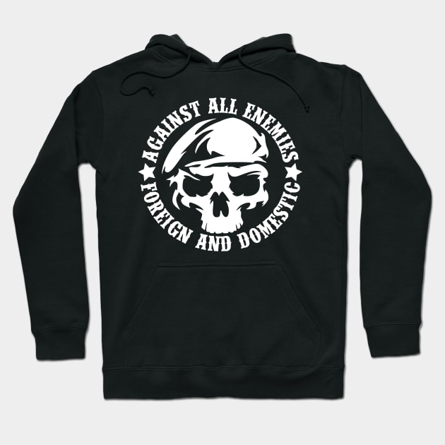 Against All Enemies Hoodie by Lifeline/BoneheadZ Apparel